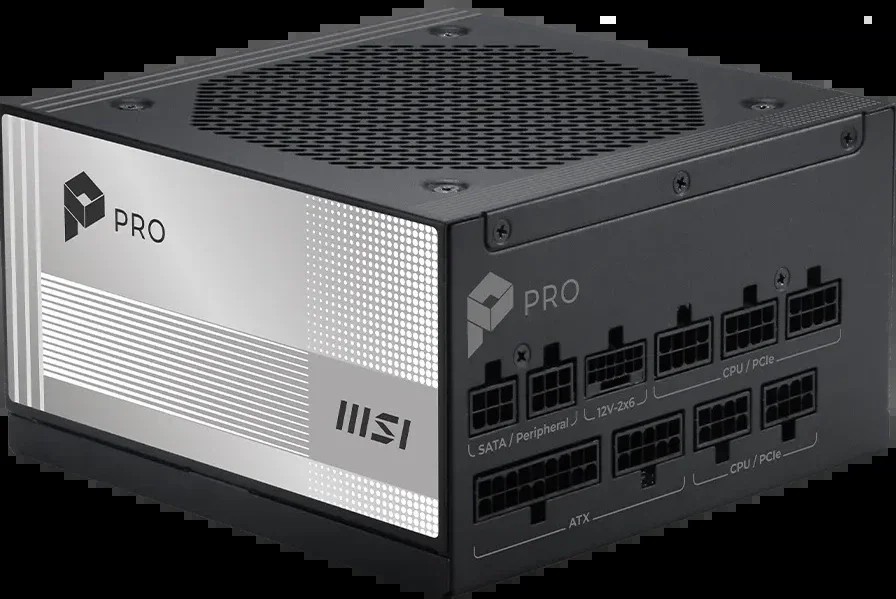Блок питания MSI Pro A1000PL PCIE5 (306-7ZPLX) ATX 1000W