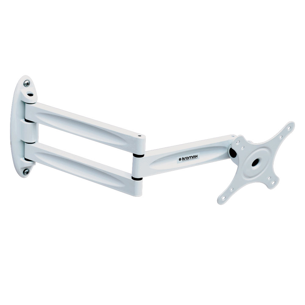 10"-32" Кронштейн Kromax TECHNO-11 Наклонно-поворотный белый макс.15кг