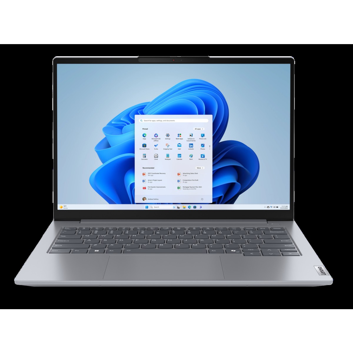 Ноутбук Lenovo ThinkBook 14 G7 AHP (21MT0006CD-W11H) 2.8K 400nit 120Gz Ryzen7-8745H/16Gb/512Gb/Win11Home