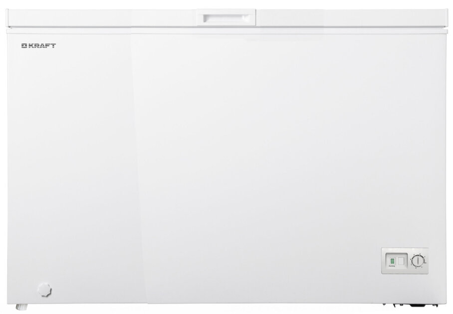 Морозильник ларь закрытый Kraft BD(W)-435QX,  Климатический класс ST, Энергопотребления A, Общий объем (л): 435, полезный объем (л): 410, количество корзин  - 2 шт, Цвет - белый