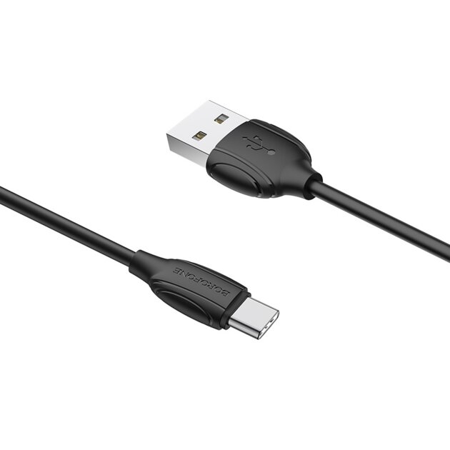 Дата-кабель BOROFONE BX19 Benefit Type-C 1м (чёрный)