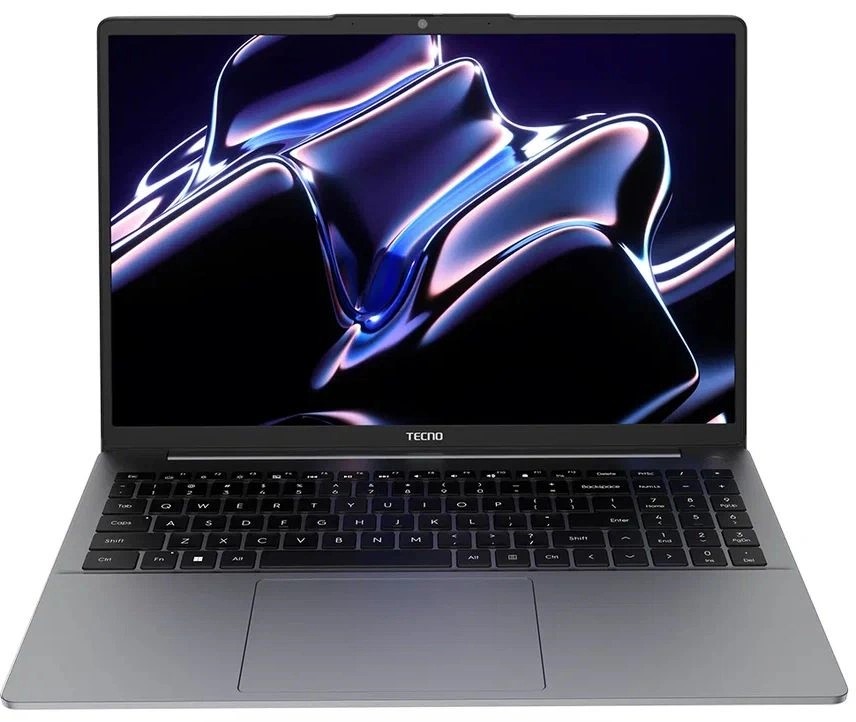 Ноутбук Tecno MegaBook K16SDA (71003300341) Ryzen 5 7430U 16Gb SSD512Gb AMD Radeon Graphics 16" IPS WUXGA (1920x1200) Win11Home grey WiFi BT Cam