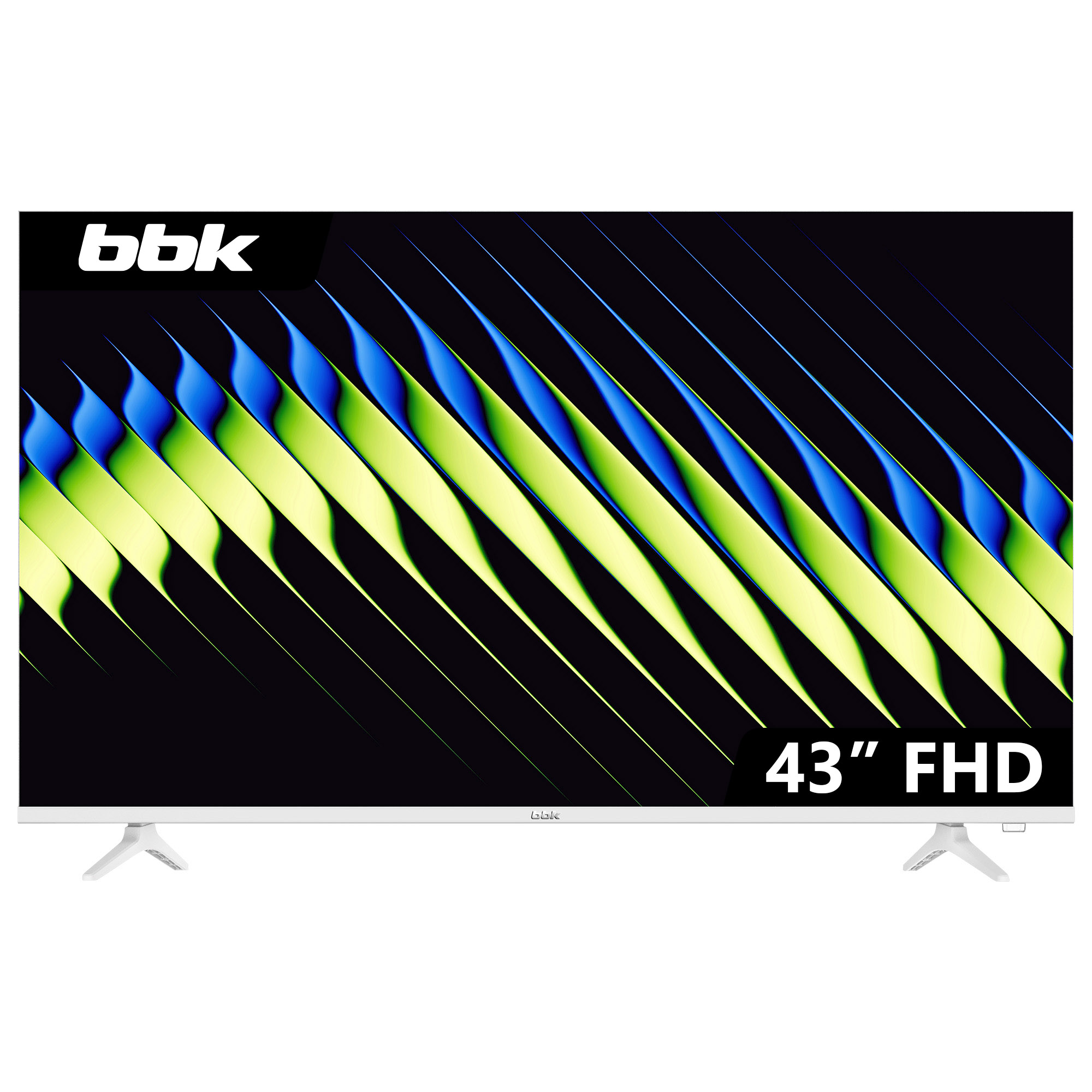 Телевизор 43" BBK 43LEM-1053/FTS2C (W) белый 1920x1080, Full HD, 60 Гц