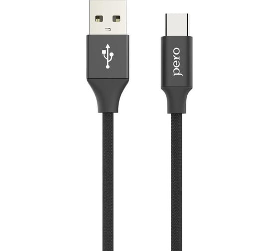 Дата-кабель PERO DC-02 Type-C, 2А, 1м черный