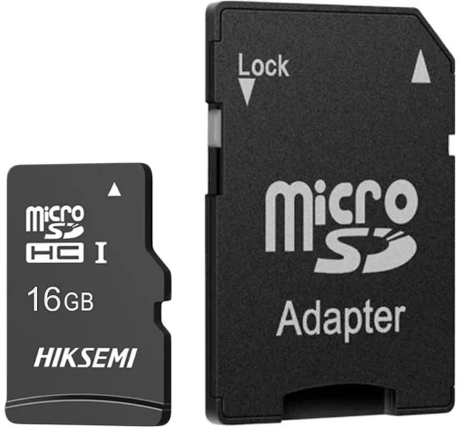 Карта памяти HIKSEMI Neo Adapter (HS-TF-C1/16G/ADAPTER) microSDHC 16GB (с SD адаптером) R/W Speed 23/10MB/s