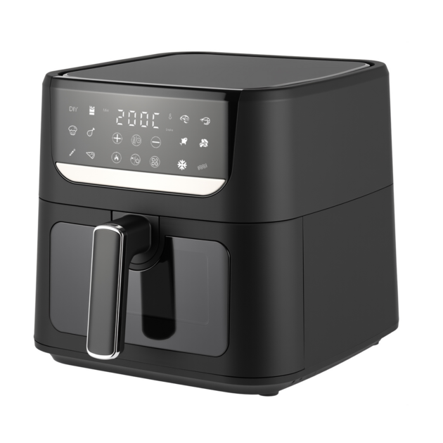 Аэрогриль Topdevice TDA601 1500Вт/6л/12 программ/одно отделение/таймер/сенсорное управление/дисплей/шнур 0.7м/черный