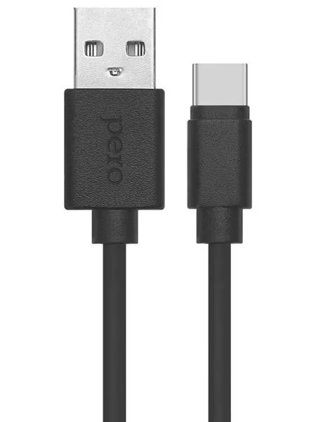 Кабель PERO DC-03 Type-C, 2А, 2м, черный