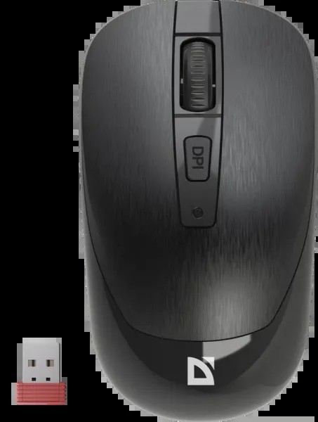 Мышь Defender Wave MM-995 (52995) оптическая, беспроводная USB, чёрный