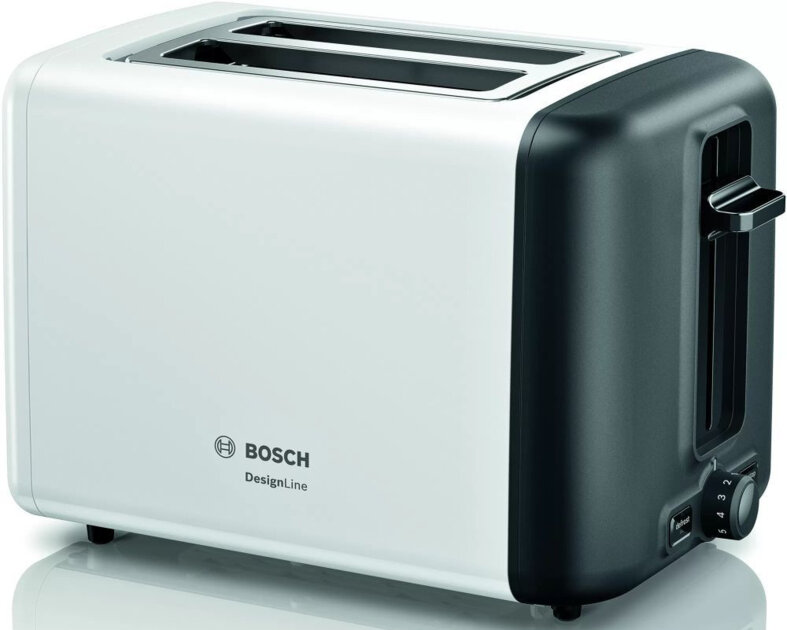 Тостер Bosch TAT3P421 белый/черный