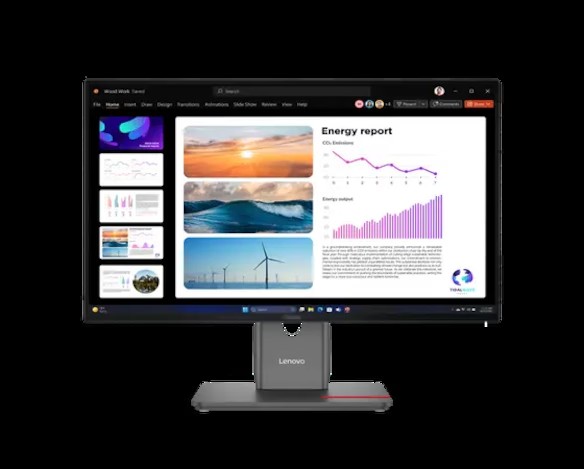 Монитор Lenovo ThinkVision P24q-40 (64B2GAT1UK) 2560x1440, IPS, 120Гц, 1хHDMI, черный
