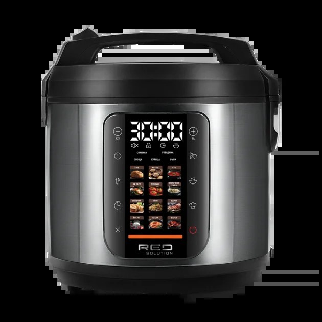 Мультиварка Red Solution M4100 5л черный/стальной