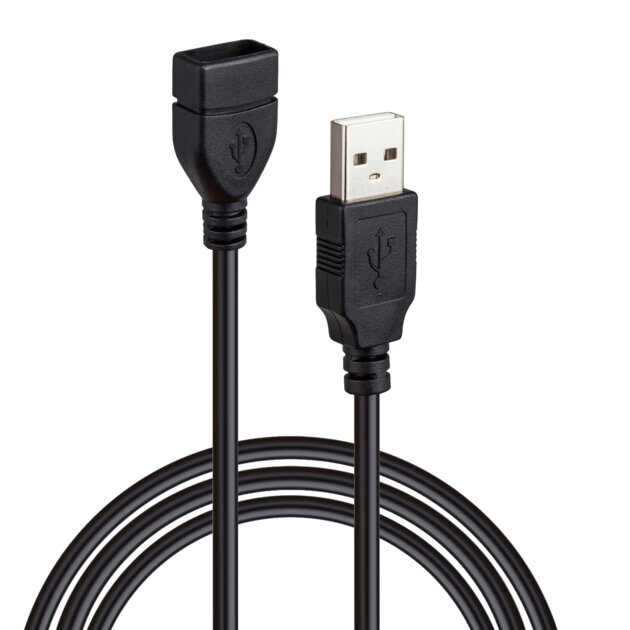 Кабель USB 2.0 удлинитель 3M (Black)