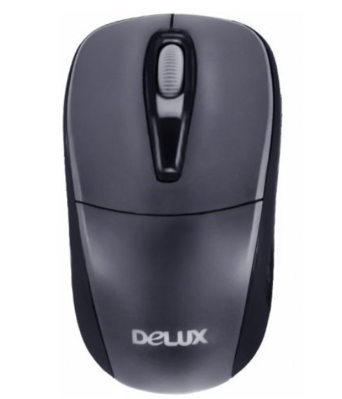Мышь DELUX DLM-123GB тёмно синяя