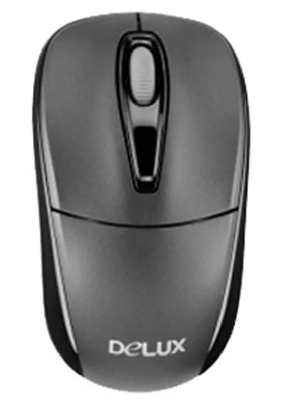 Мышь DELUX DLM-123GB тёмно серая