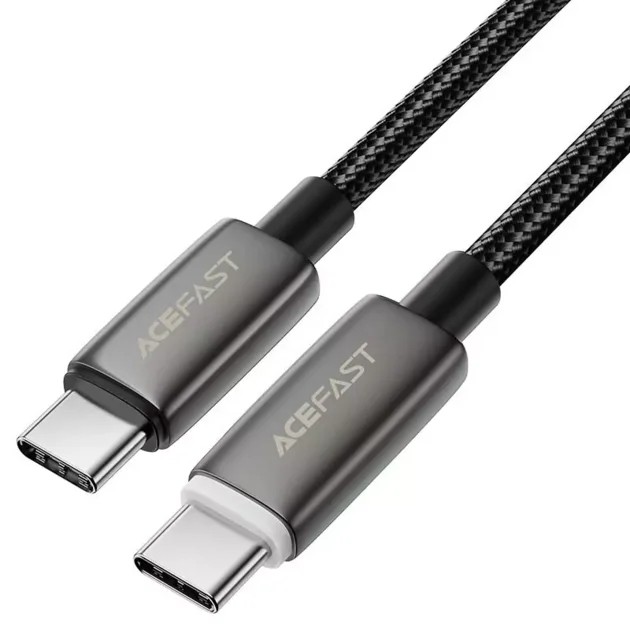 Кабель ACEFAST C23-03 USB-C to USB-C intellingent power-off charging data cabl Black