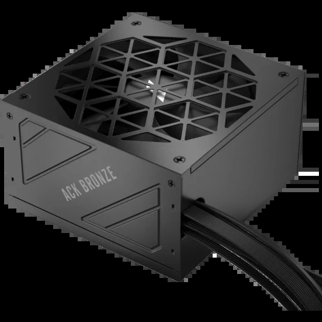 Блок питания 1STPLAYER Ack Bronze 750W Black (HA-750AA2) / ATX 3.1, PCIe 5.1, APFC, 80 PLUS Bronze, Double Forward, 140mm fan, non-modular