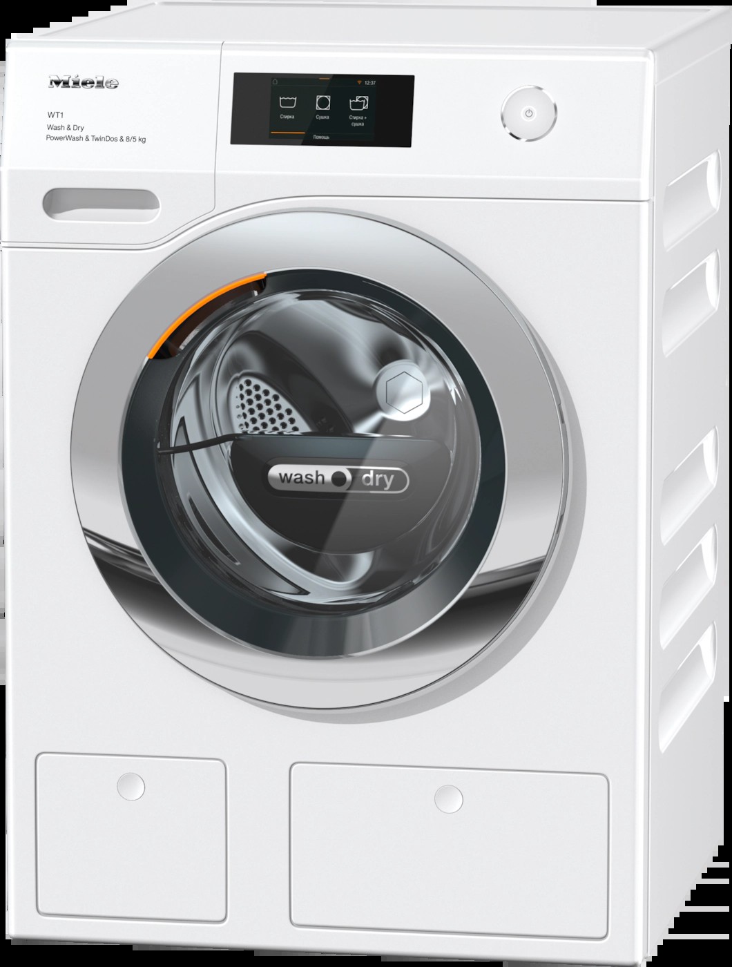 Стирально-сушильная машина Miele WTR870WPM, отдельностоящая 850x596x637 8/5 кг 1600 об/мин 48 дБ SteamCare PowerWash TwinDos MTouch Германия