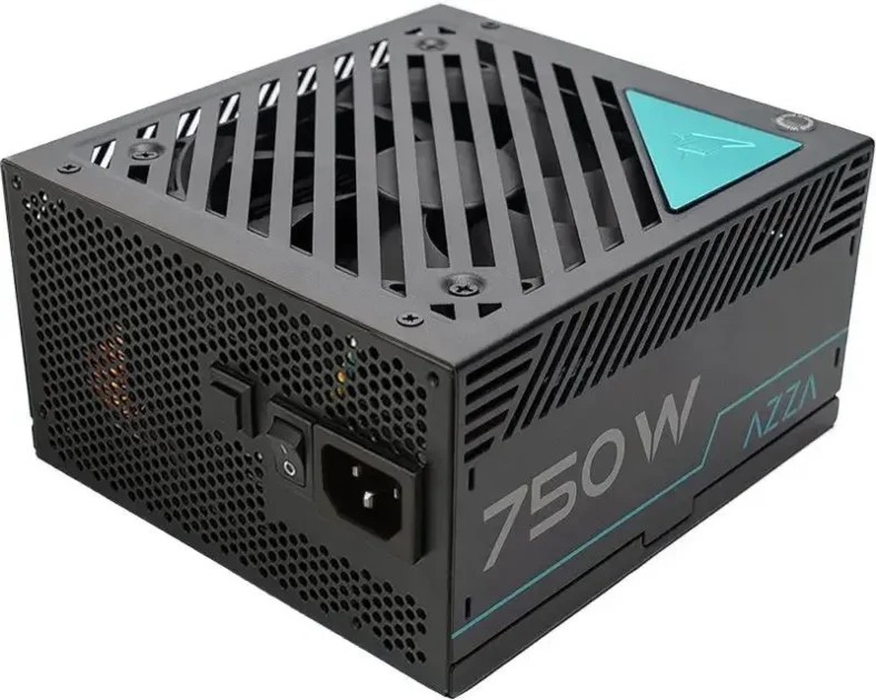 Блок питания Azza PSAZ-750G Gen.5 (PSAZ-750G (ATX 3.1)) ATX 750W 80+ gold (20+4pin) APFC 120mm fan 6xSATA Cab Manag RTL