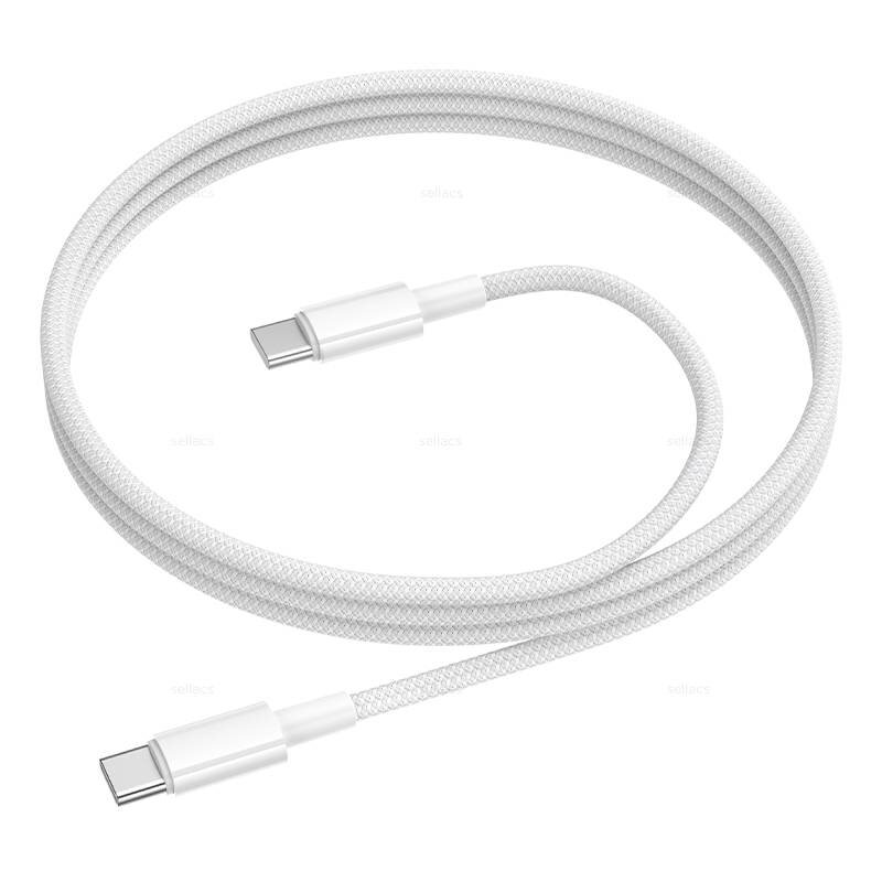 Дата-кабель BOROFONE BX117 Source 60W C to C (белый)