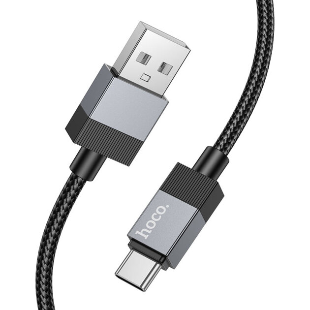 Дата-кабель HOCO X110 Honorific charging data cable Type-C (черный)