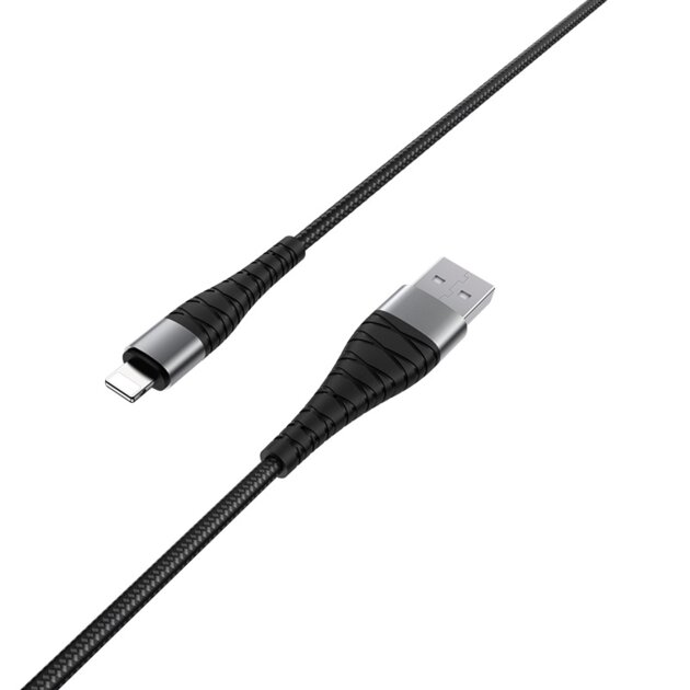 Дата-кабель BOROFONE BX32 Munificent Lightning, 1м (чёрный)