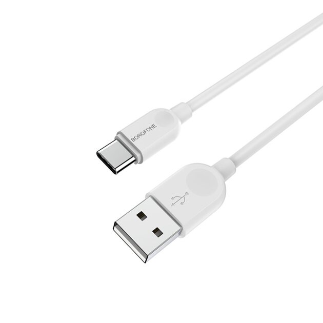 Дата-кабель BOROFONE BX14 LinkJet Type-C 1м (белый)