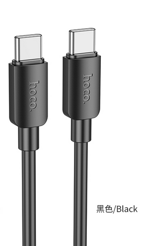 Дата-кабель HOCO X96 Hyper 60W fast charging data cable, Type-C + Type-C (черный)