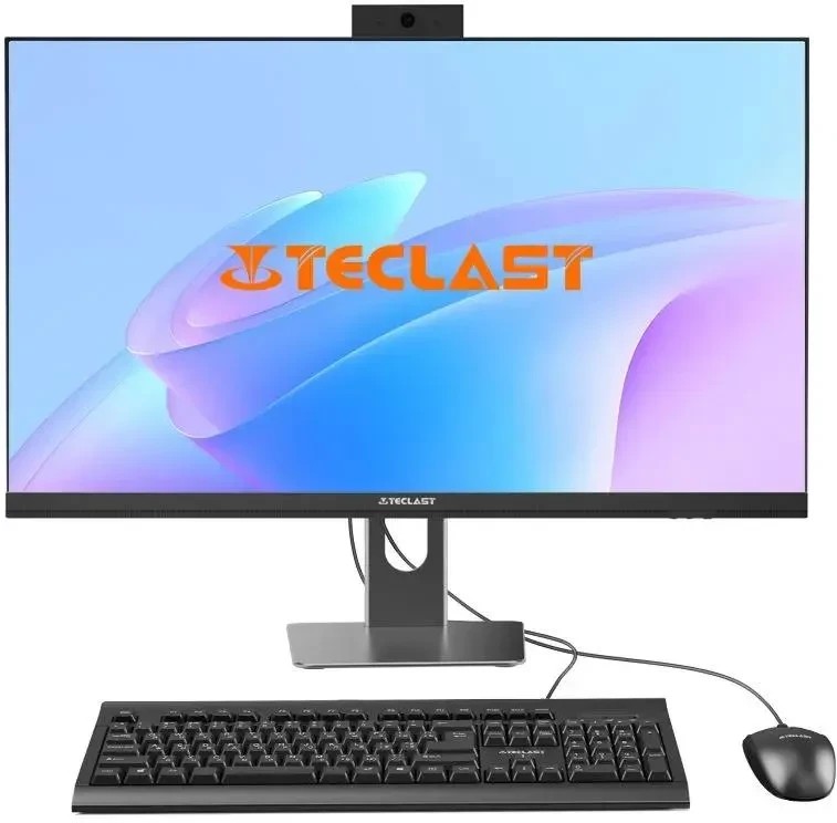 Моноблок Teclast T24 Air (14450HX16G512FKRU)Full HD i5 14450HX (2.4) 16Gb SSD512Gb Iris Xe CR Win11Pro GbitEth WiFi BT 120W клавиатура мышь Cam черный