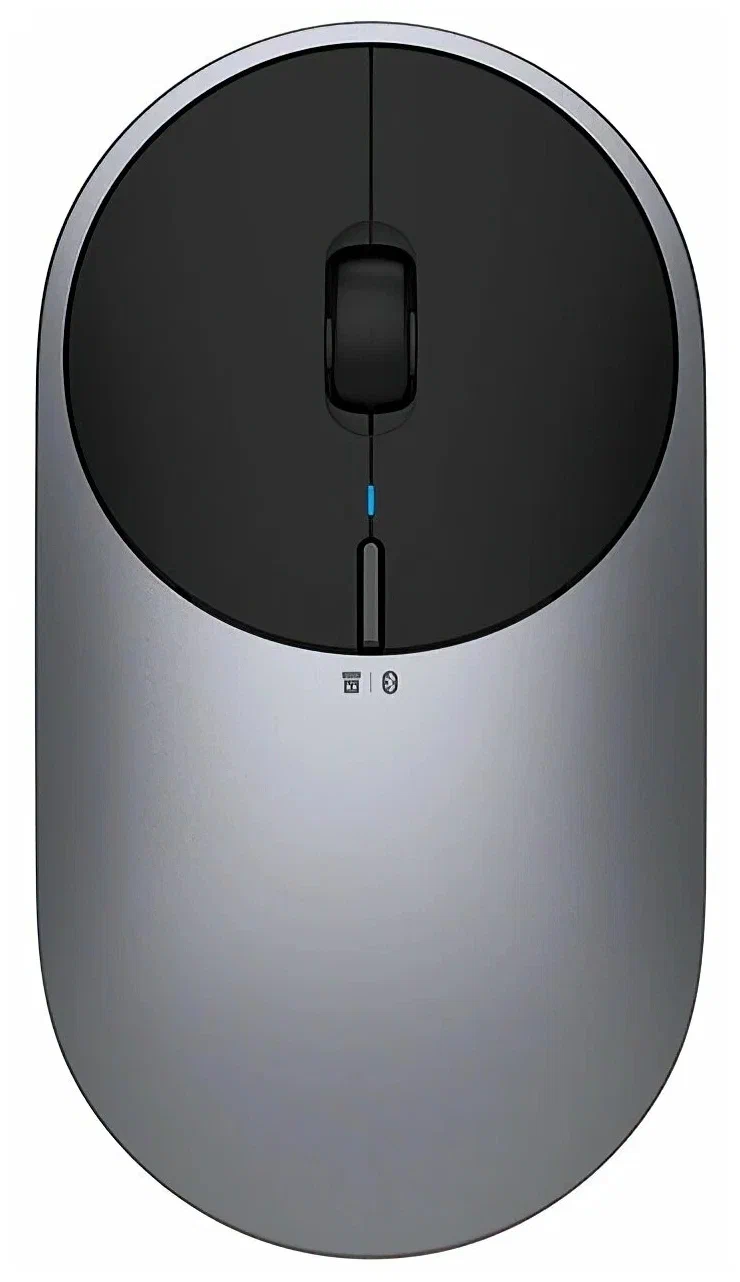 Мышь беспроводная Xiaomi Mi Portable Mouse 2 BXSBMW02 серебро