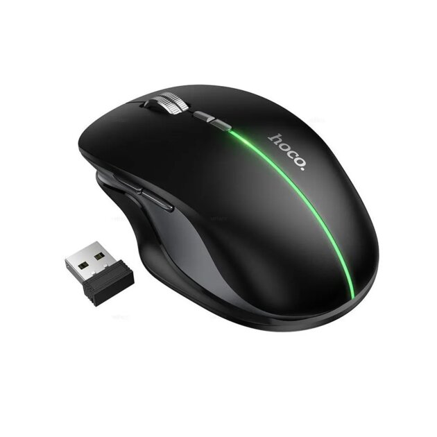 Мышь HOCO GM40 Dixon RGB dual-mode беспроводная (черный)