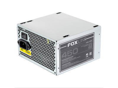 Блок питания Foxline FZ450R, 450W, ATX, NOPFC, 120FAN, 2xSATA, 1xFDD, 24+4