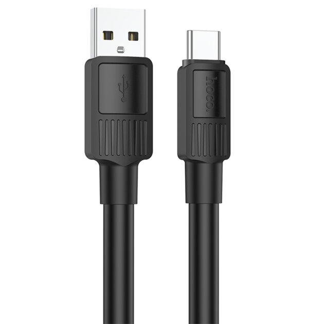 Кабель USB HOCO X84 Solid USB - Type-C, 3A, 1 м, черный