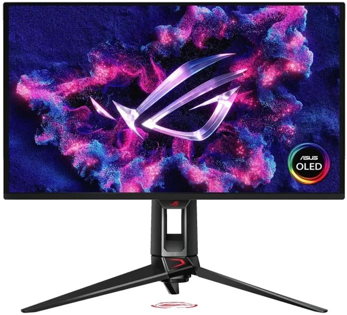Монитор Asus ROG Swift PG27UCDM (90LM0B30-B01971) черный QD OLED LED 16:9 HDMI полуматовая HAS Piv 450cd 178гр/178гр 3840x2160 240Hz DP Quad 4K