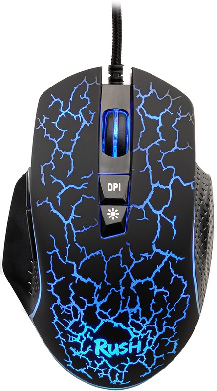 Мышь проводная SMARTBUY Rush X24 (SBM754GK) 7 кнопок, сенсор 7200dpi, RGB-подсветка, черная