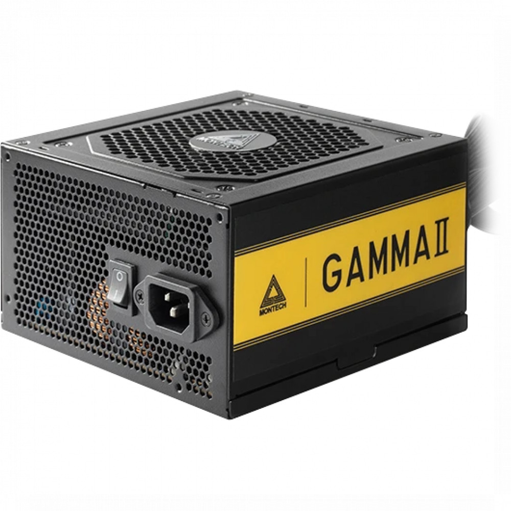 Блок питания Montech Gamma II 550W / ATX 2.43, APFC, 80 Plus Gold, LLC+DC-DC, Japan caps, 120mm fan, non-modular