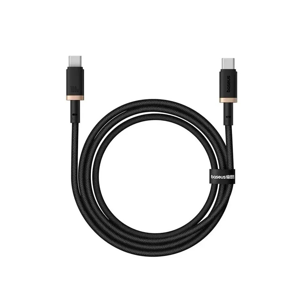 Кабель Baseus P10377803U01-00 Type-C-Type-C Dura Series 100W 1м черно-золотистый