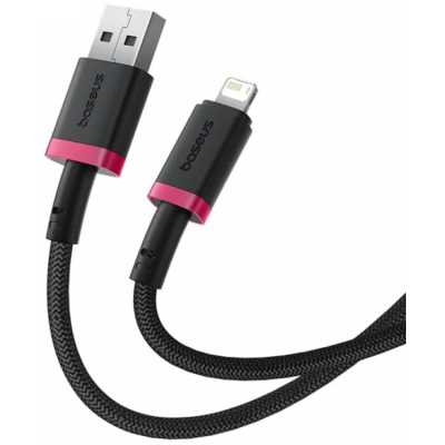 Кабель Baseus P10377801U01-01 USB-Lightning Dura Series 2.4A 1м красно-черный