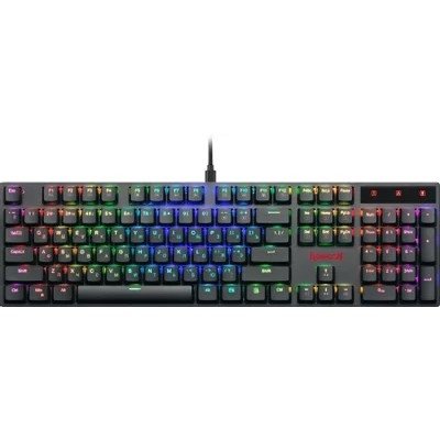 Клавиатура проводная игровая механическая REDRAGON Apas RGB, тонкая,104 клавиши, черная (1/10)