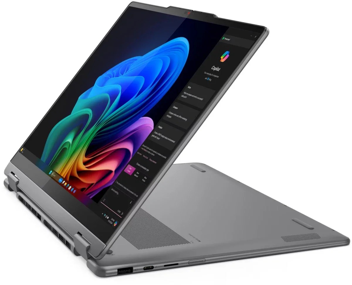 Ноутбук Lenovo Yoga 7 2-in-1 16IML9 (83JQ00BLUE) 14" OLED WQXGA+ 2880x1800/Core Ultra 7 256V/16 Gb/512 Gb SSD/Intel Arc Graphics/W11H/серый/1.38 кг