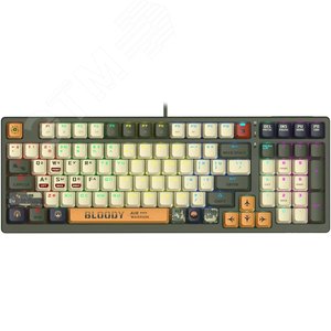 Клавиатура A4Tech Bloody S98 Aviator (S98 AVIATOR) механическая зеленый USB for gamer LED