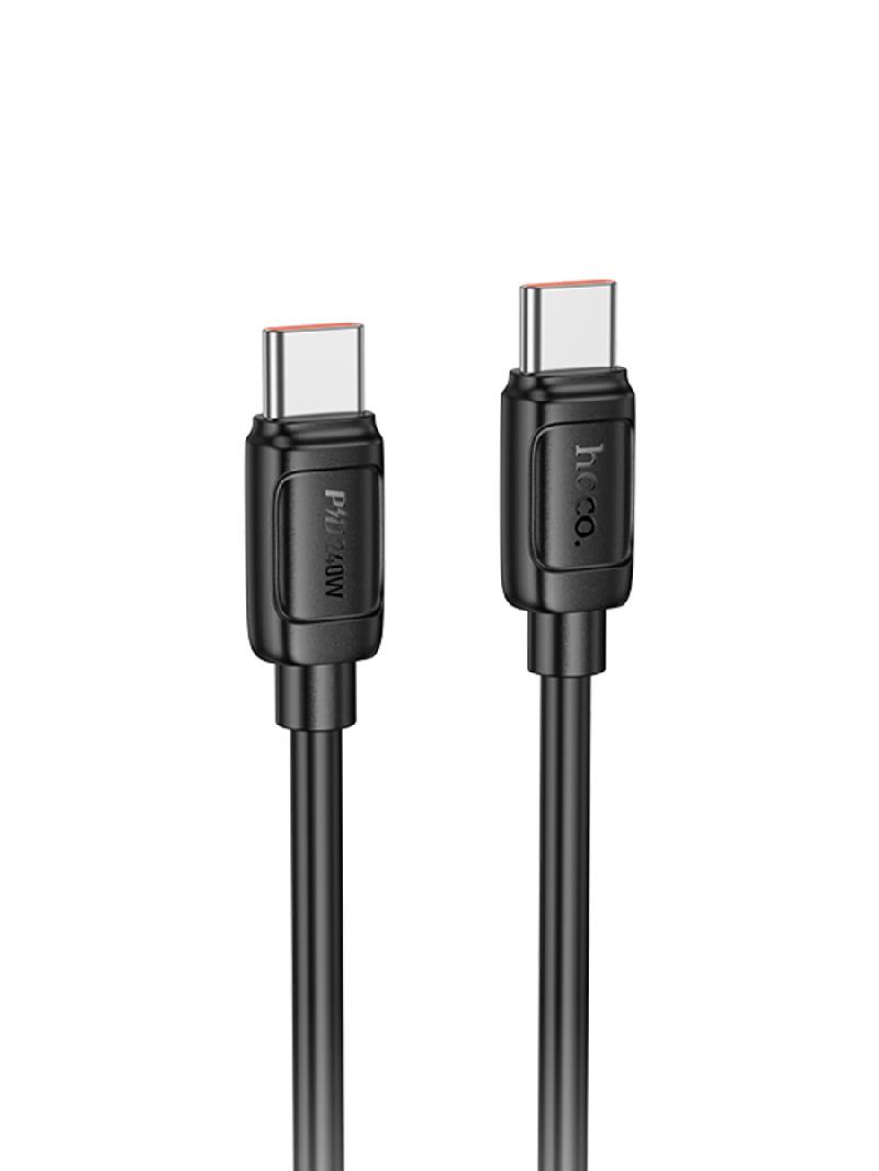 Кабель HOCO X115/ PD  Type-C-Type-C/ 1m/ 5A/240W/ Черный, (Арт. HC-52018)