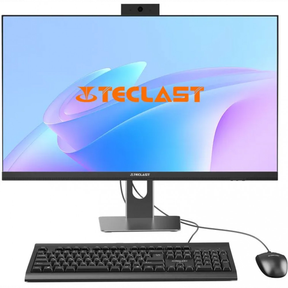 Моноблок Teclast T27 Air (13420H32G512FKRU-Win11P) 27" 2K i5 13420H (2.1) 32Gb SSD512Gb UHDG CR GbitEth WiFi BT 120W клавиатура мышь Cam черный