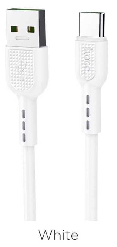 Кабель HOCO X33/ USB  Type-C/ 1m/ 5A/ Белый, (Арт. HC-06126)