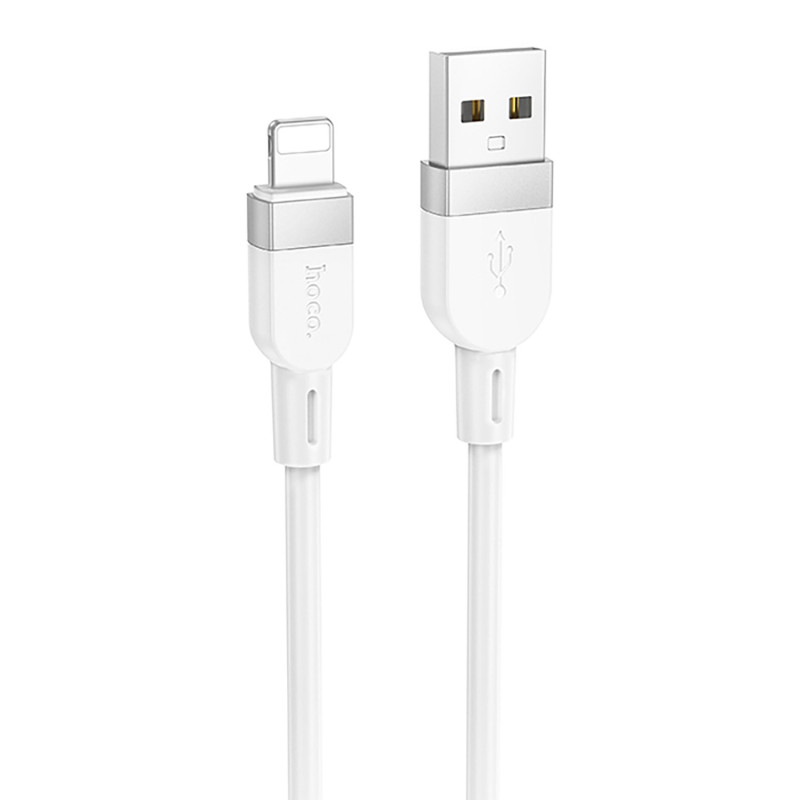 Кабель HOCO X109/ USB  Lightning/ 1m/ 2,4A/ Силикон/ Белый, (Арт. HC-36216)