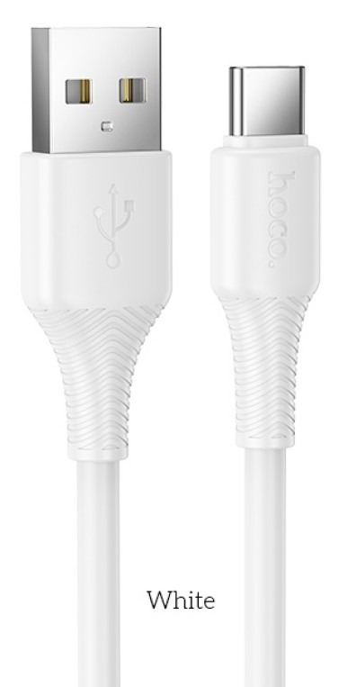 Кабель HOCO X120/ USB  Type-C/ 1m/ 3A/ Белый, (Арт. HC-58911)