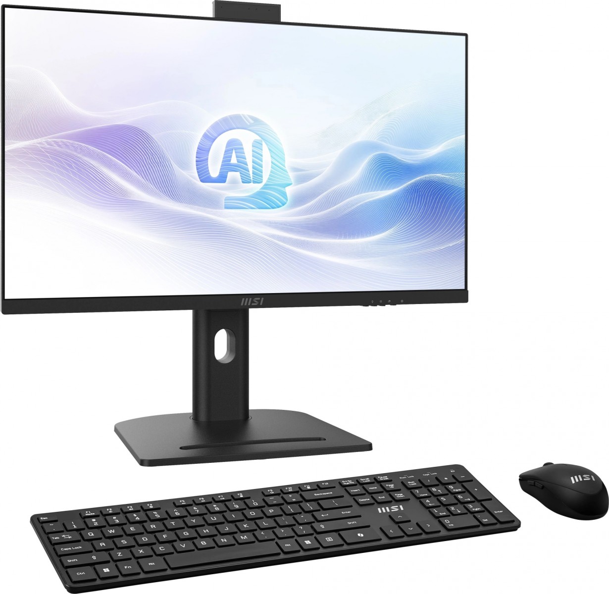 Моноблок MSI Modern AM273QP AI 1UM-450XRU (9S6-AF0111-450)Core Ultra 7 155H (1.4)16Gb SSD1Tb Arc graphics CR безОС 2.5xGbitEth WiFi BT клавиатура мышь