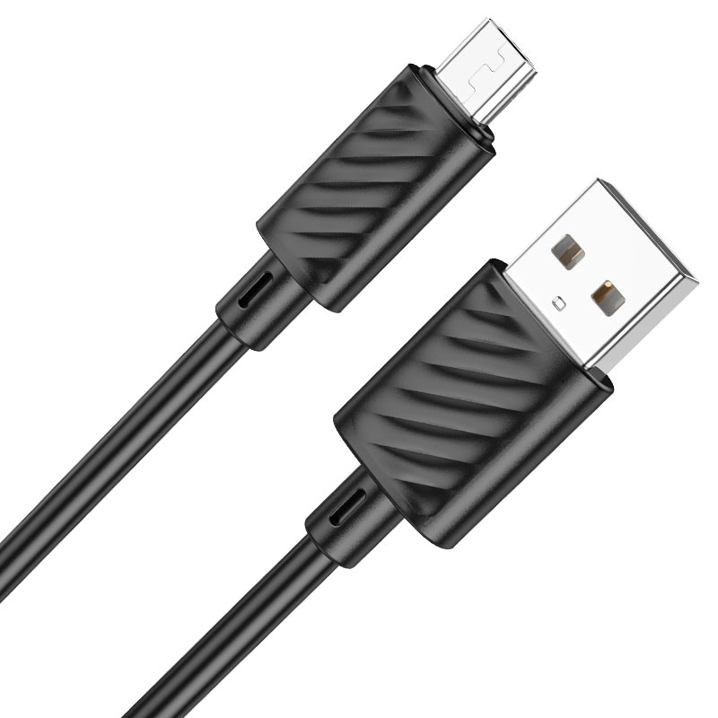 Кабель HOCO X88 Gratified USB-Micro 2,0м, 2.4A белый