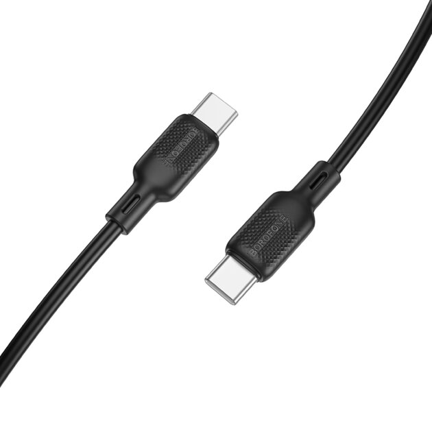 Кабель BOROFONE BX113/ PD Type-C-Type-C/ 1m/ 60W/ Силикон/ Белый