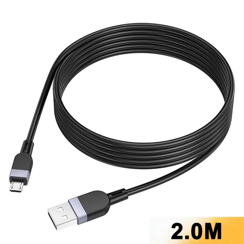 Кабель HOCO X109/ USB  Micro/ 2m/ 2,4A/ Силикон/ Черный