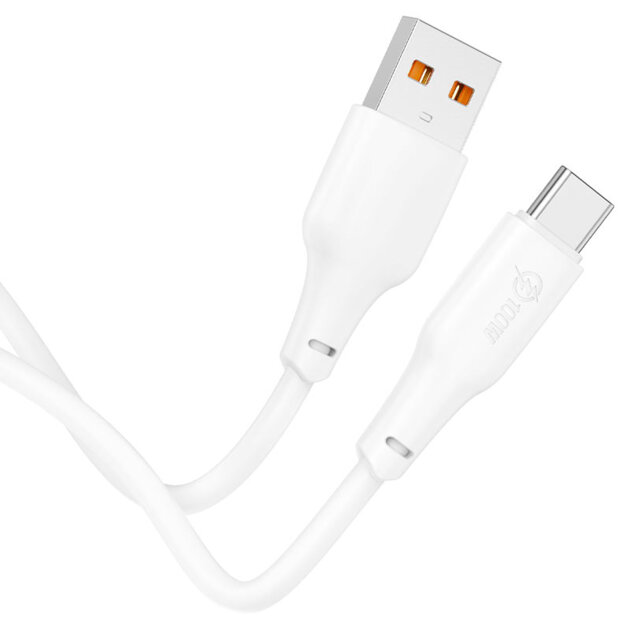 Кабель HOCO X93 Force USB-C Type-C, 3А, PD60W, 2м, TPE белый